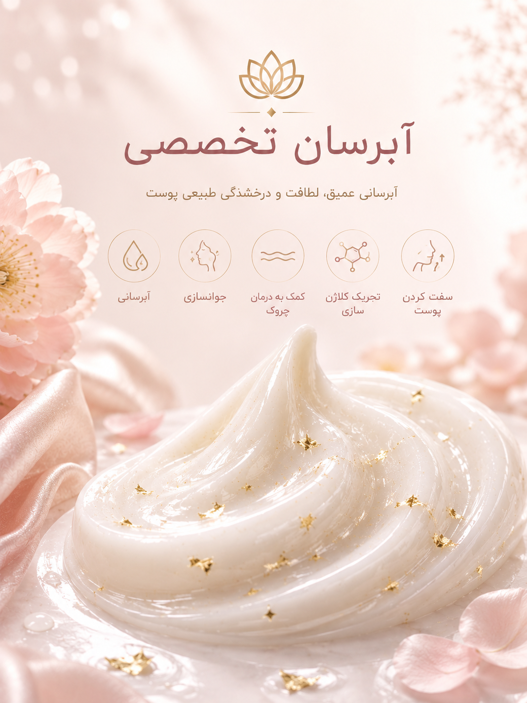 آبرسان تخصصی جوانسازی کم کردن چروک ریز تحریک کلاژن سازی و لیفت پوست